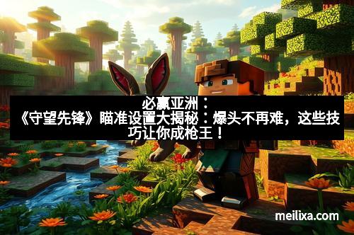 必赢亚洲：《守望先锋》瞄准设置大揭秘：爆头不再难，这些技巧让你成枪王！